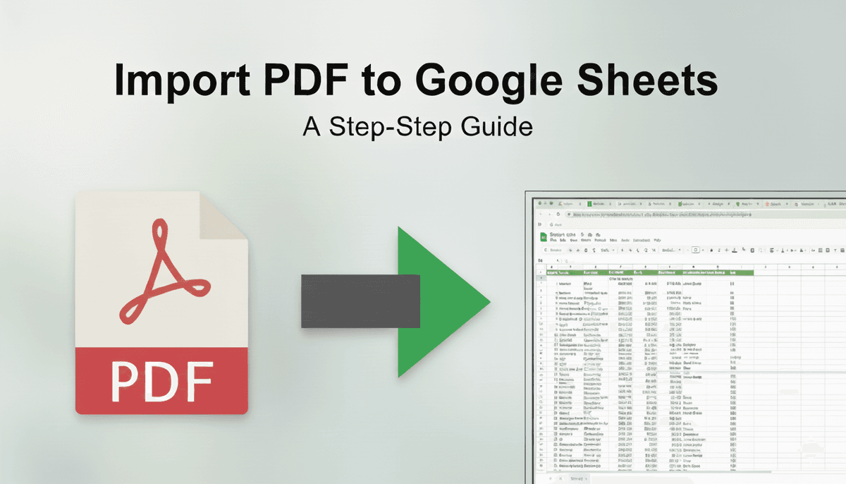 How to import PDF into Google Sheets