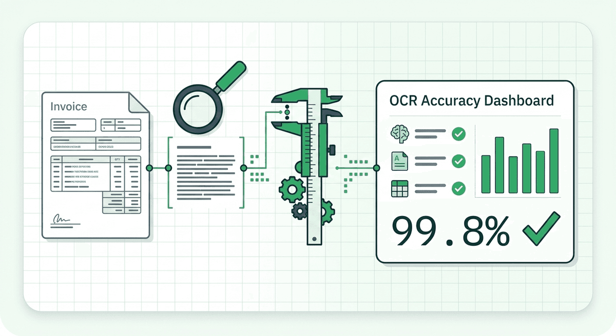 OCR accuracy comparison across three tools and three document types