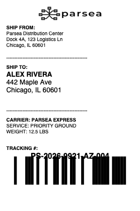 Shipping Label